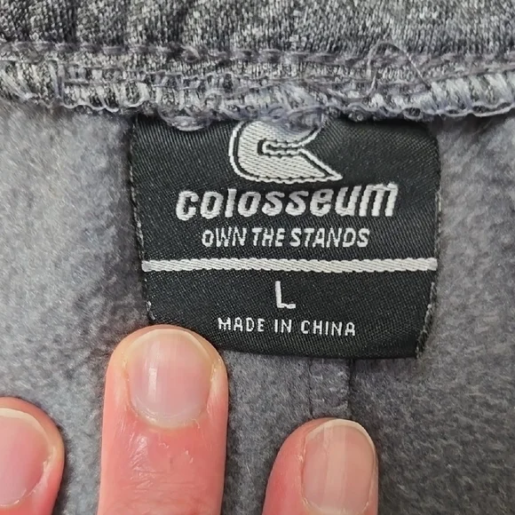 Colosseum Gray and Red Joggers UW-Madison Badgers - Picture 2 of 3